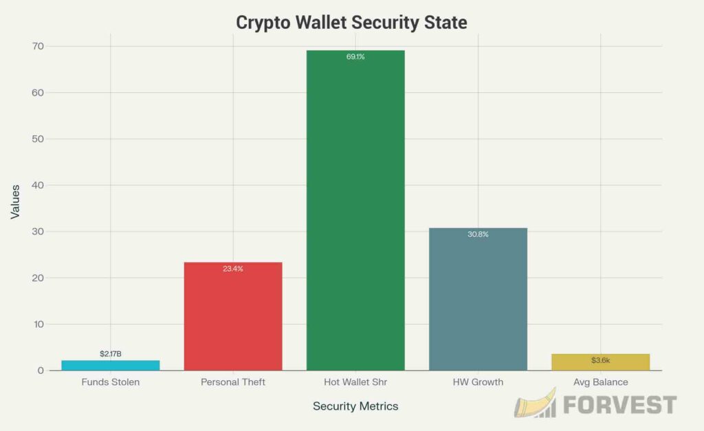 Crypto Wallet Security and Market Statistics 2025