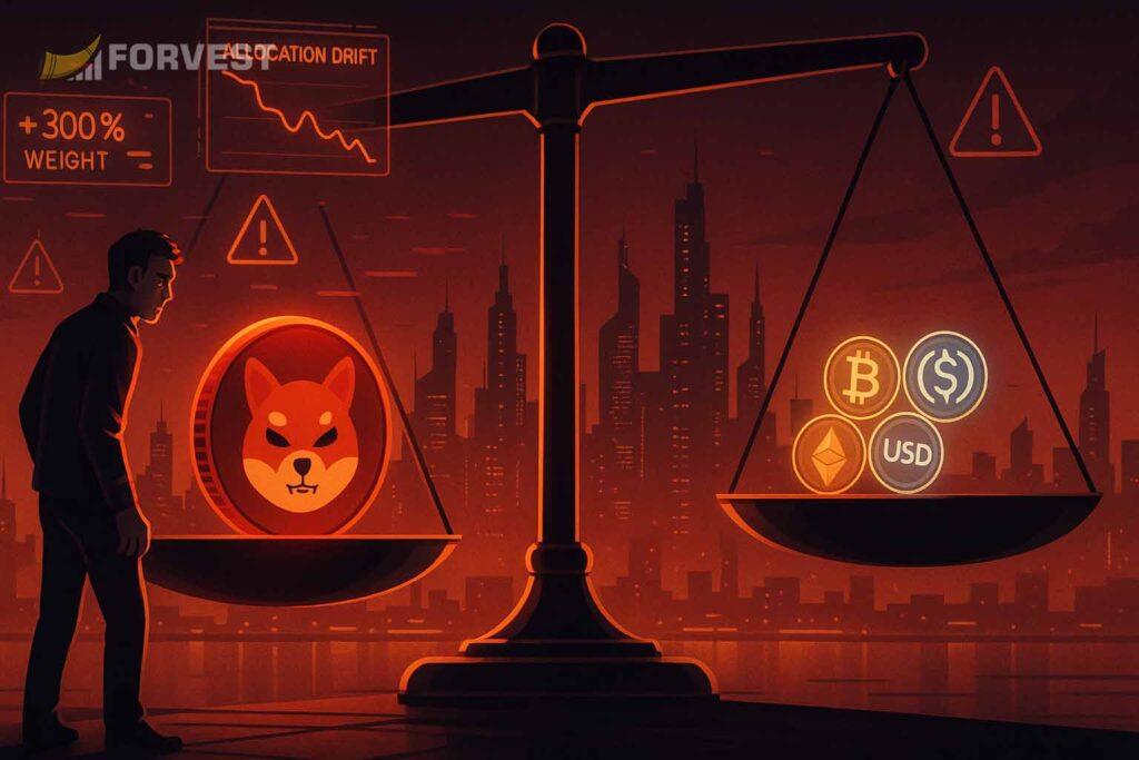 Diversified crypto portfolio compared with a concentrated portfolio