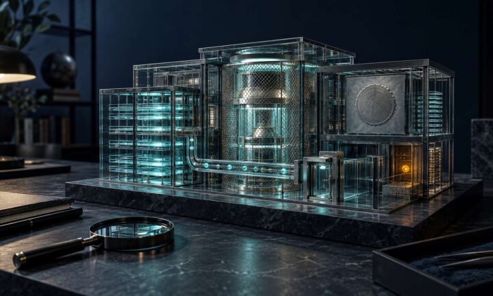 Transparent model of a crypto exchange being inspected for security, withdrawals, liquidity, legal verification and data freshness