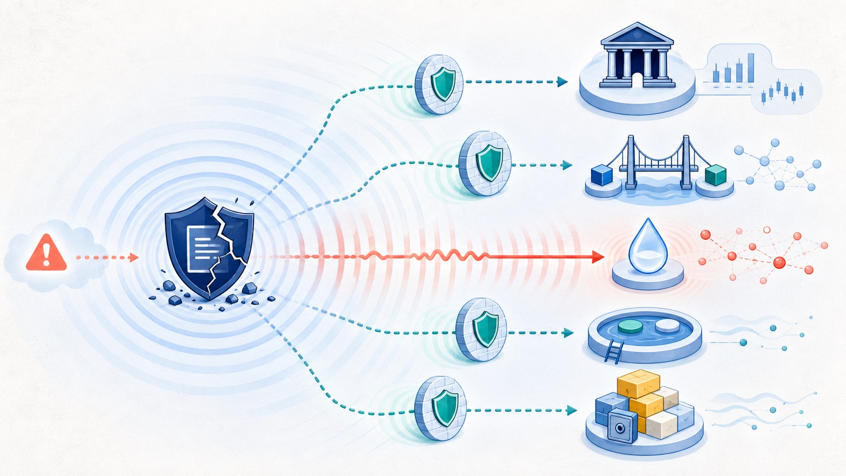 A crypto security incident spreading through exchanges, stablecoins and market liquidity